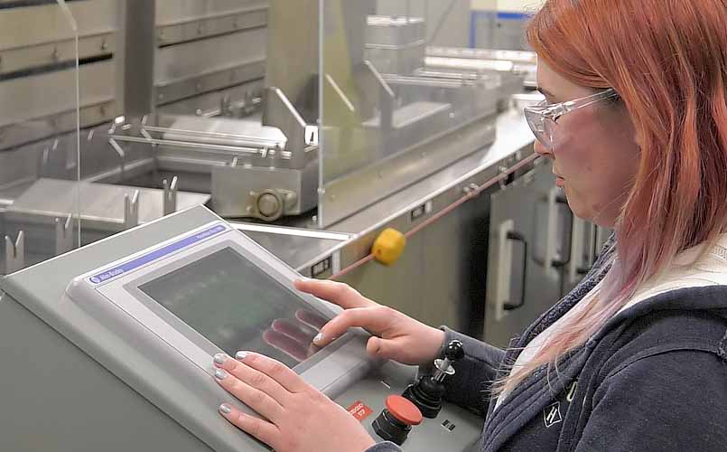 Technician in passivation lab